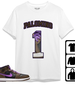 Jordan 1 Mid Palomino Unisex Shirt Number 1 CM1 Name, Shirt To Match Sneaker