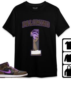 Jordan 1 Mid Palomino Unisex Shirt Number 1 CM1 Name, Shirt To Match Sneaker