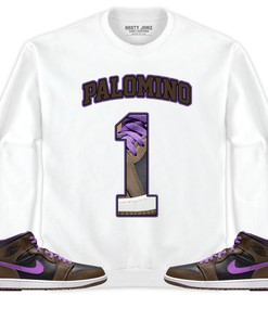 Jordan 1 Mid Palomino Unisex Shirt Number 1 CM1 Name, Shirt To Match Sneaker