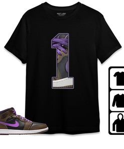Jordan 1 Mid Palomino Unisex Shirt Number 1 CM1, Shirt To Match Sneaker
