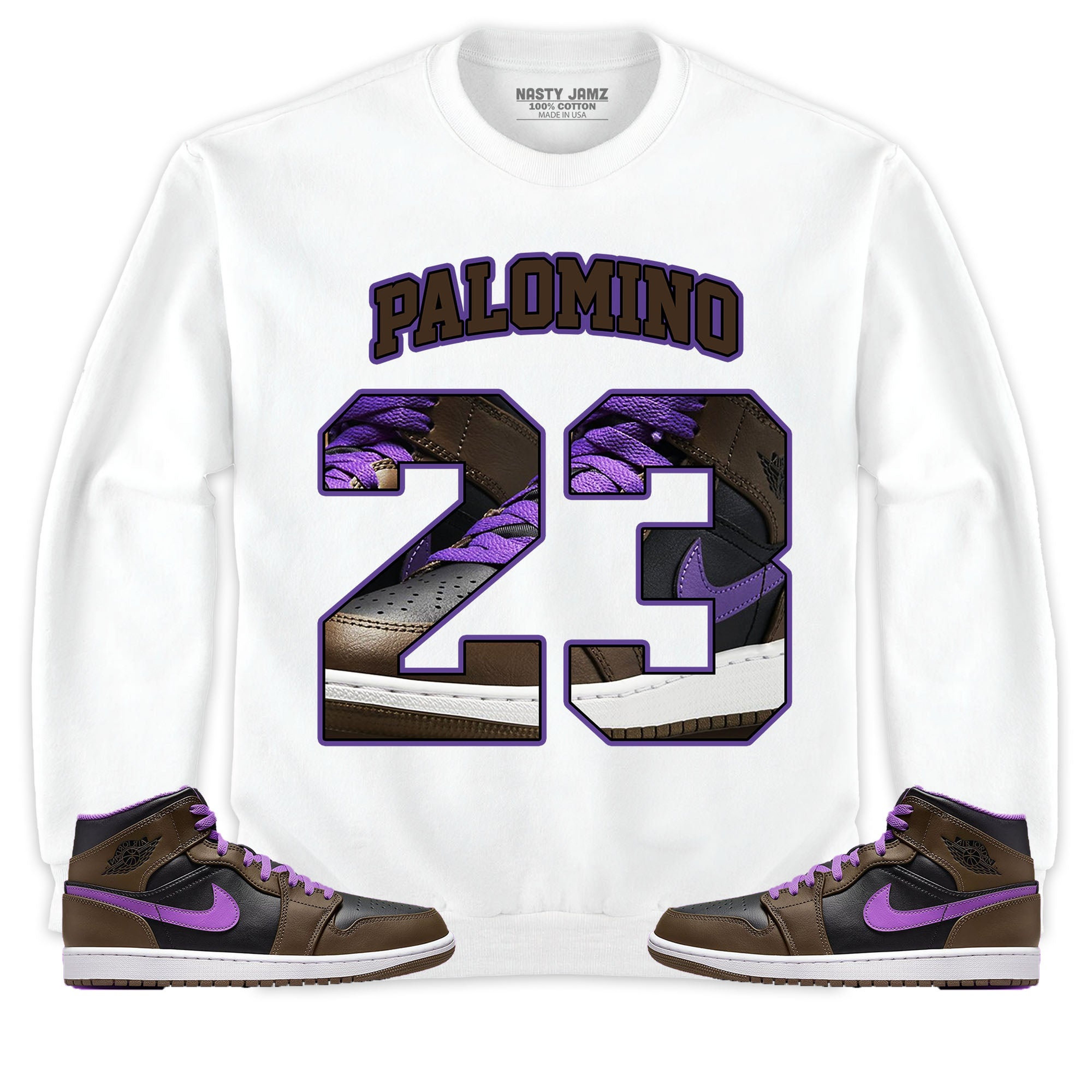 Jordan 1 Mid Palomino Unisex Shirt Number 23 CM1 Name, Shirt To Match Sneaker