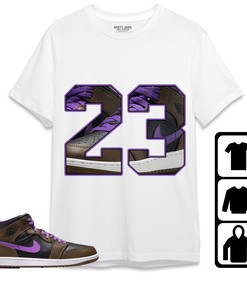 Jordan 1 Mid Palomino Unisex Shirt Number 23 CM1, Shirt To Match Sneaker
