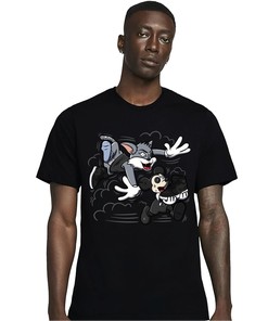Jordan 1 Mid Space Jam Unisex Shirt Cat And Mouse Chasing, Shirt To Match Sneaker