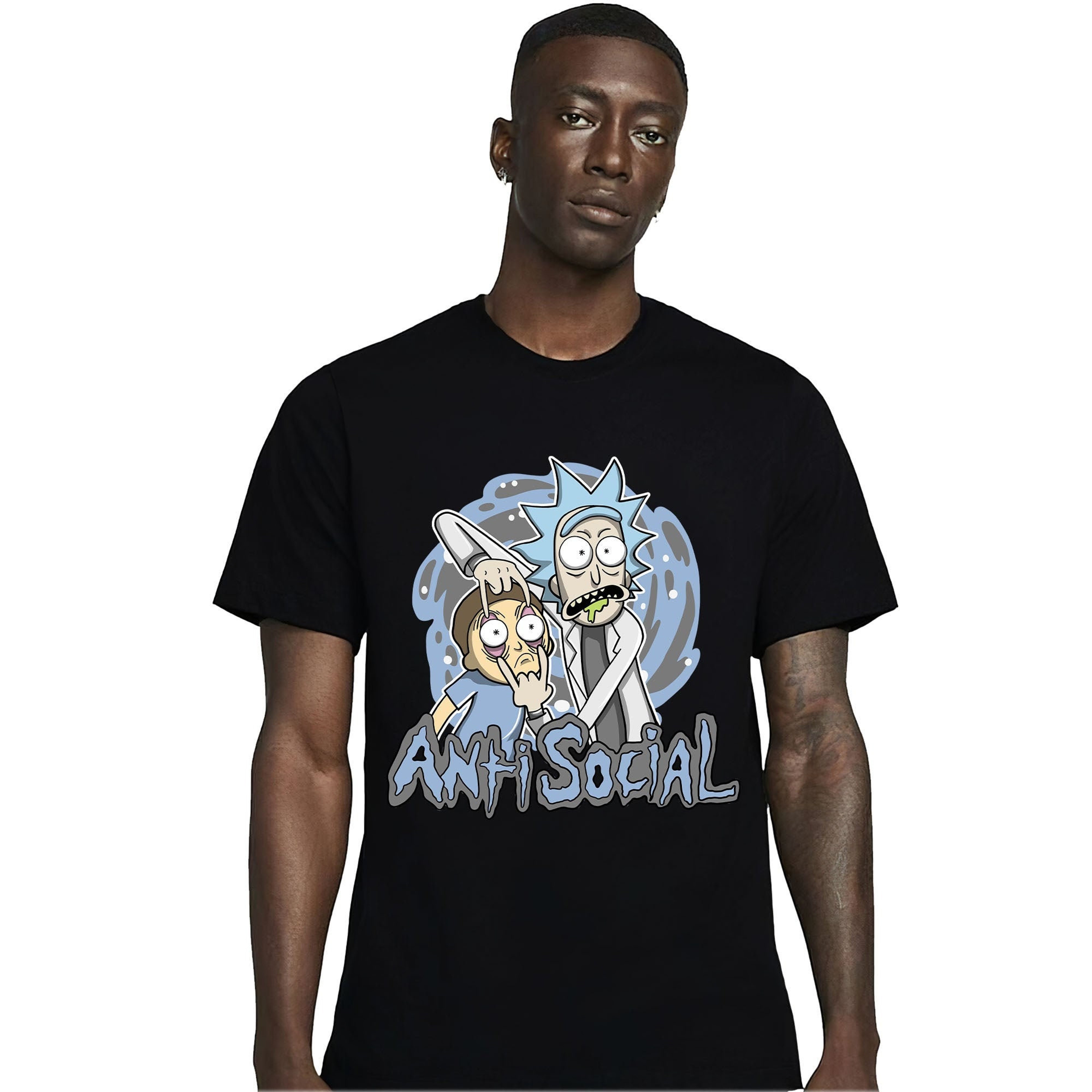 Jordan 1 Mid Space Jam Unisex Shirt Rick Anti Social, Shirt To Match Sneaker