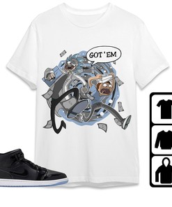 Jordan 1 Mid Space Jam Unisex Shirt Rick Got Em, Shirt To Match Sneaker
