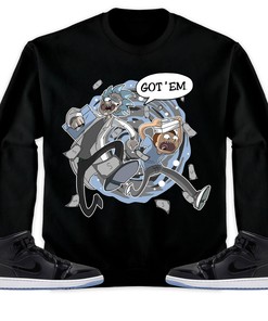 Jordan 1 Mid Space Jam Unisex Shirt Rick Got Em, Shirt To Match Sneaker