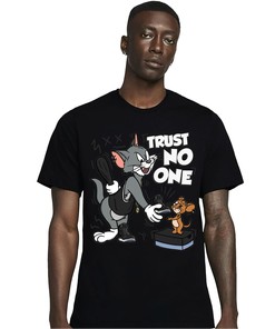 Jordan 1 Mid Space Jam Unisex Shirt Trust No One Cat And Mouse, Shirt To Match Sneaker