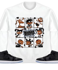 Jordan 1 Mid Space Jam Unisex Sweatshirt, Hoodie 90s Cartoon, Shirt To Match Sneaker