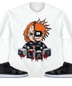 Jordan 1 Mid Space Jam Unisex Sweatshirt, Hoodie Chucky, Shirt To Match Sneaker