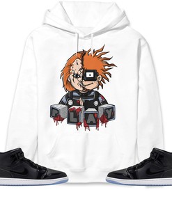 Jordan 1 Mid Space Jam Unisex Sweatshirt, Hoodie Chucky, Shirt To Match Sneaker
