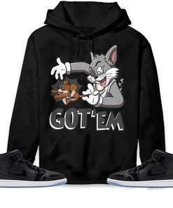 Jordan 1 Mid Space Jam Unisex Sweatshirt, Hoodie Got Em Cat And Mouse, Shirt To Match Sneaker