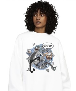 Jordan 1 Mid Space Jam Unisex Sweatshirt, Hoodie Rick Got Em, Shirt To Match Sneaker