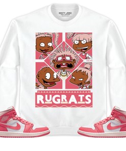 Jordan 1 Mid Strawberries and Cream Unisex Shirt 90s TV Style, Shirt To Match Sneaker