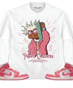 Jordan 1 Mid Strawberries and Cream Unisex Shirt Chuk Money, Shirt To Match Sneaker