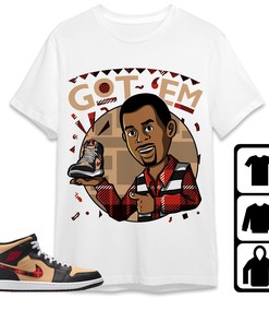 Jordan 1 Mid Tartan Unisex Shirt Got Em Martin, Shirt To Match Sneaker