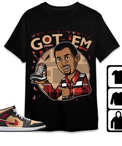 Jordan 1 Mid Tartan Unisex Shirt Got Em Martin, Shirt To Match Sneaker