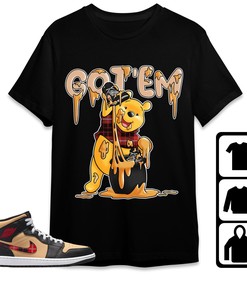 Jordan 1 Mid Tartan Unisex T-Shirt, Sweatshirt, Hoodie, Got Em Winnie The Pooh, Shirt To Match Sneaker