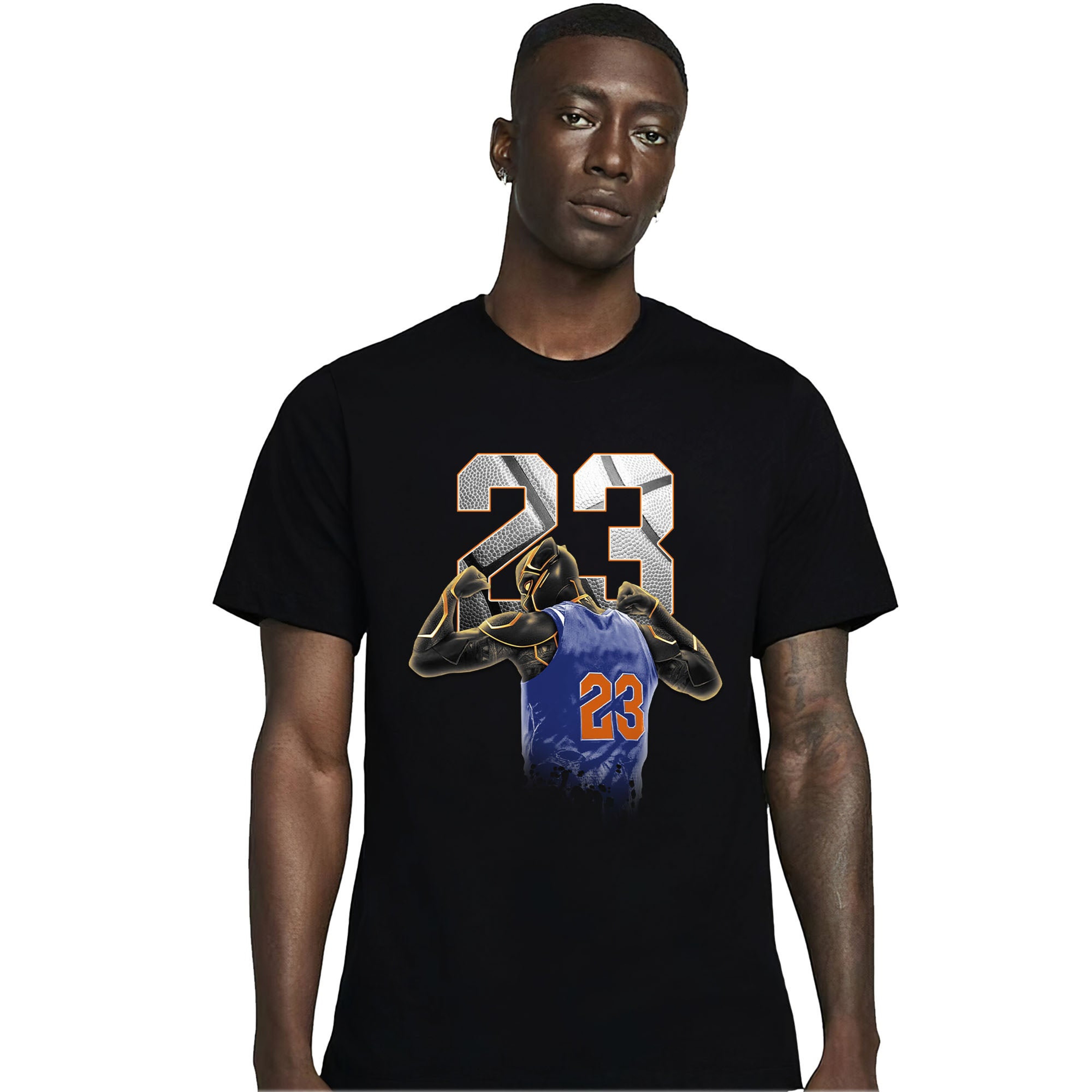 Jordan 1 Mid Wheaties Knick Unisex Shirt Number 23 Panther, Shirt To Match Sneaker