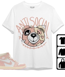 Jordan 1 OG Washed Pink Unisex Shirt Anti Social Head Ber, Shirt To Match Sneaker