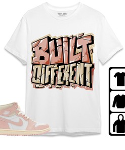 Jordan 1 OG Washed Pink Unisex Shirt Built Different, Shirt To Match Sneaker