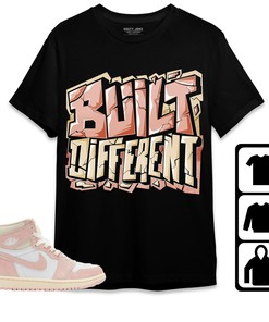 Jordan 1 OG Washed Pink Unisex Shirt Built Different, Shirt To Match Sneaker