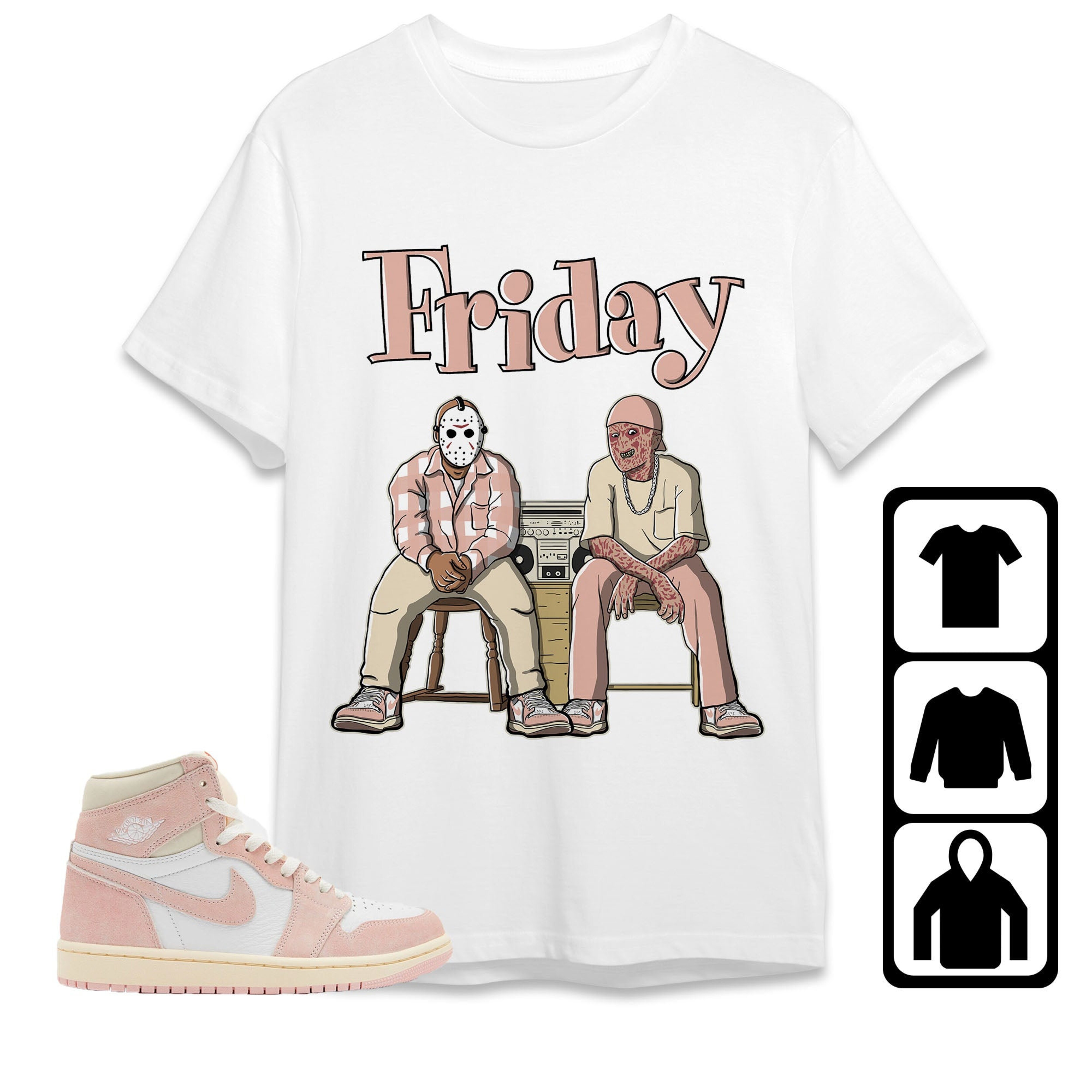 Jordan 1 OG Washed Pink Unisex Shirt Friday, Shirt To Match Sneaker