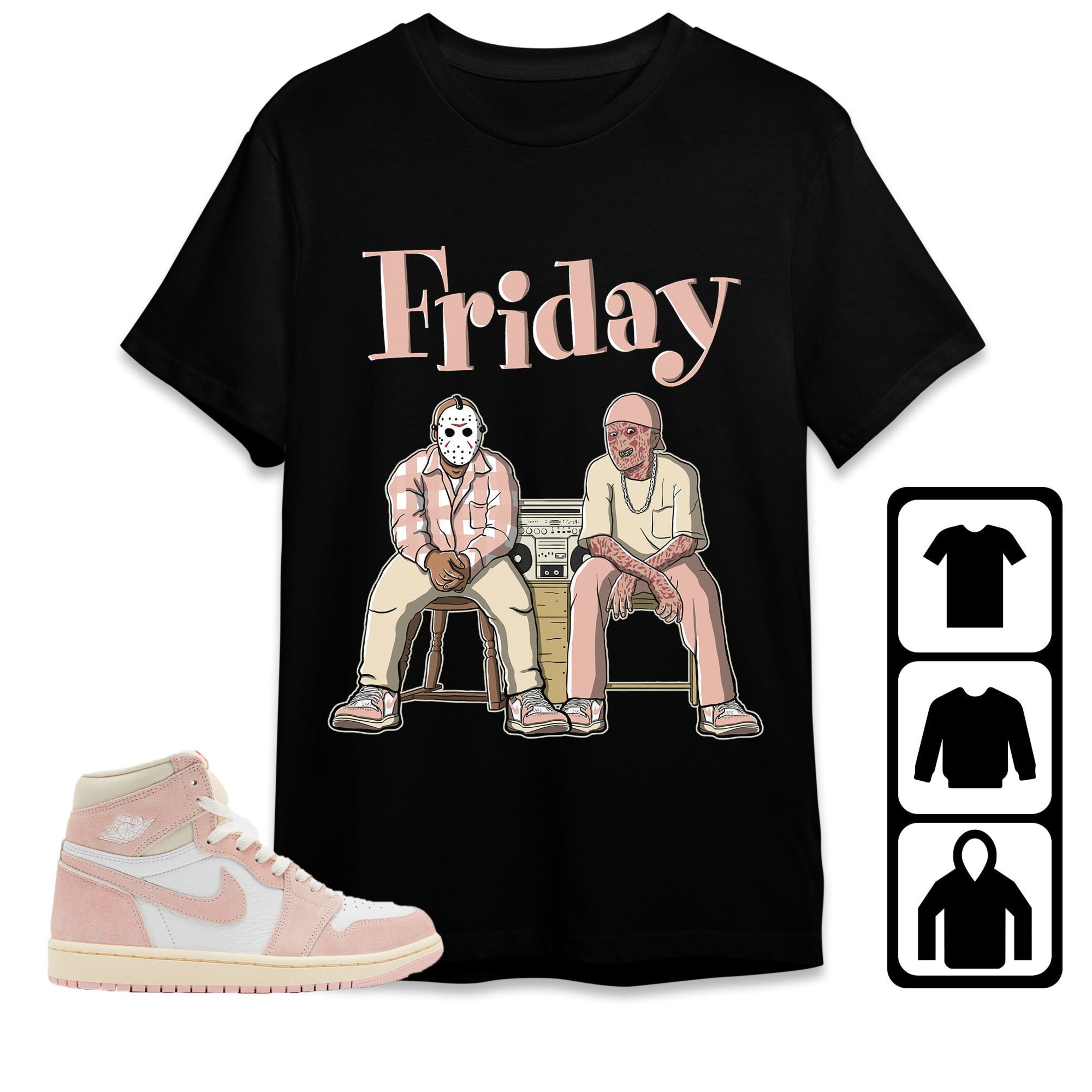 Jordan 1 OG Washed Pink Unisex Shirt Friday, Shirt To Match Sneaker