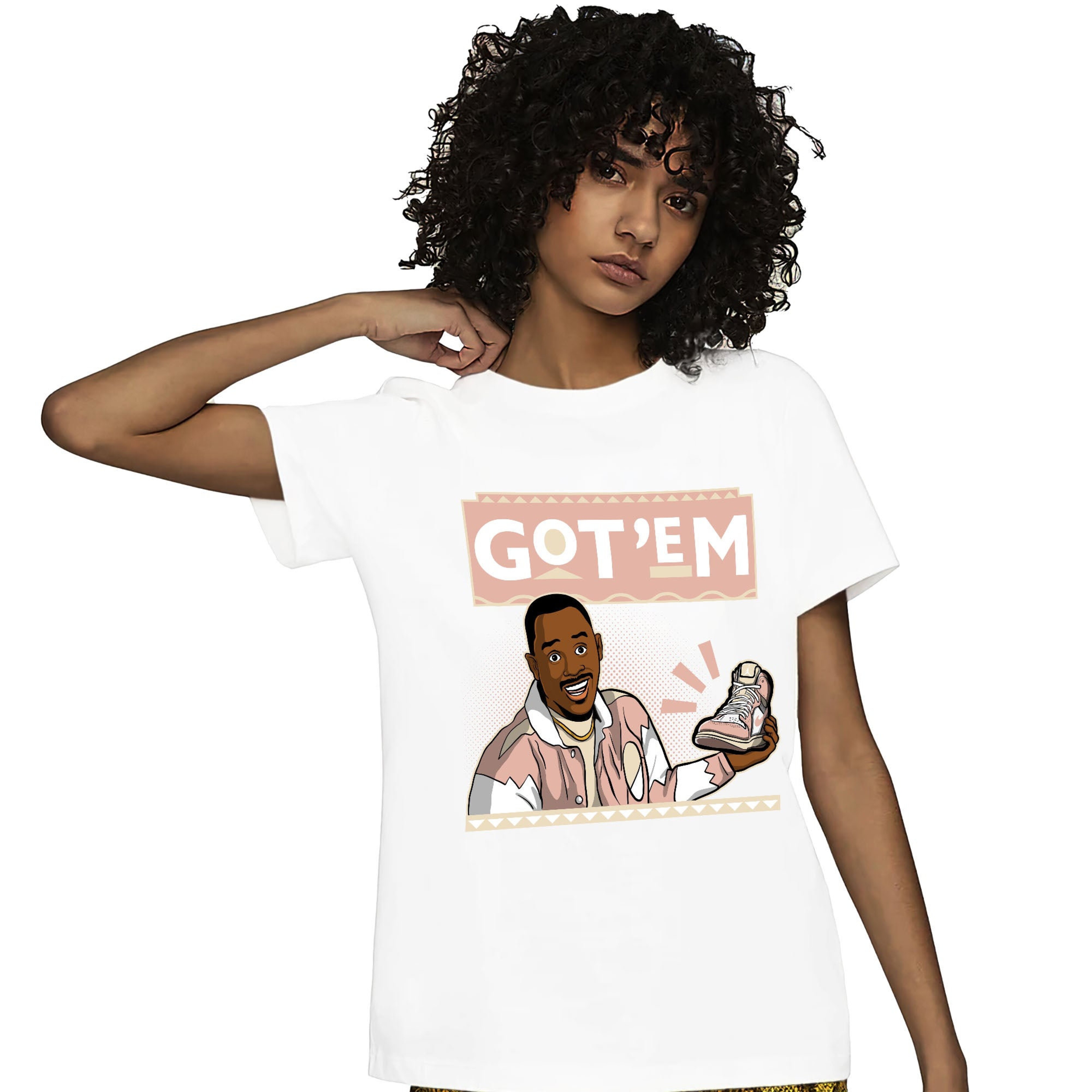 Jordan 1 OG Washed Pink Unisex Shirt Got Em 90s TV Style, Shirt To Match Sneaker
