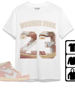 Jordan 1 OG Washed Pink Unisex Shirt Number 23 CM1 Name, Shirt To Match Sneaker