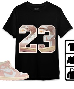 Jordan 1 OG Washed Pink Unisex Shirt Number 23 CM1, Shirt To Match Sneaker