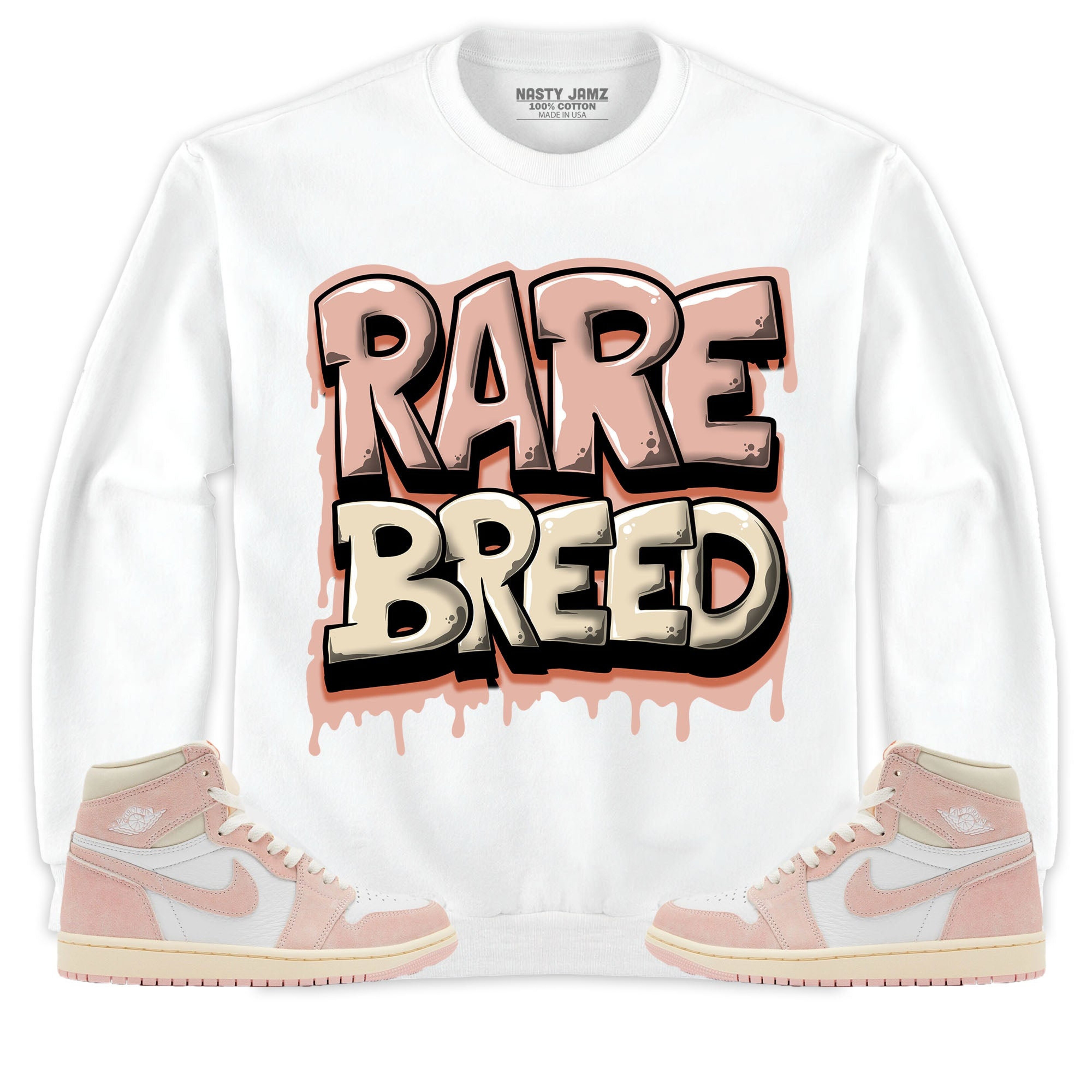 Jordan 1 OG Washed Pink Unisex Shirt Rare Breed, Shirt To Match Sneaker