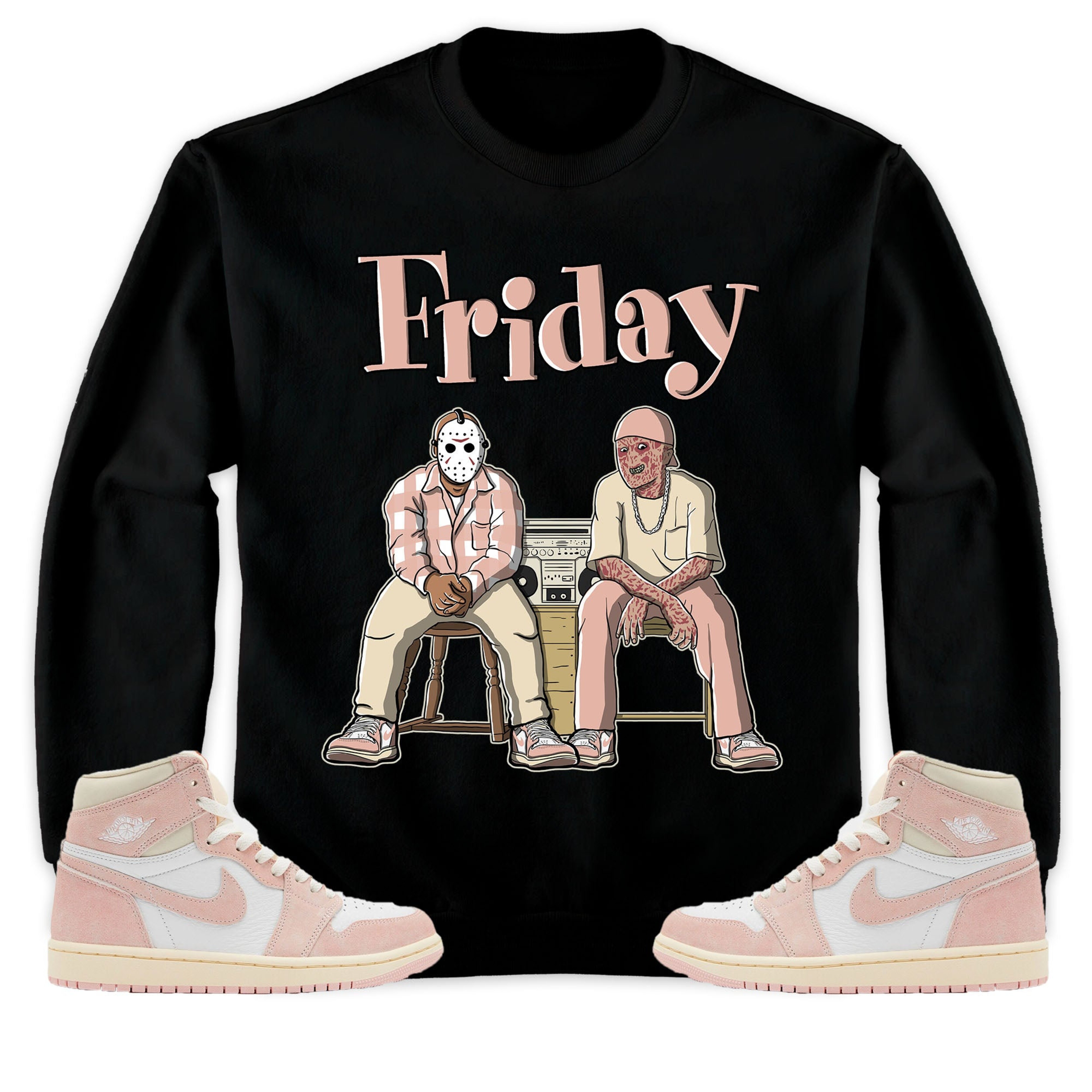 Jordan 1 OG Washed Pink Unisex Sweatshirt, Hoodie Friday, Shirt To Match Sneaker