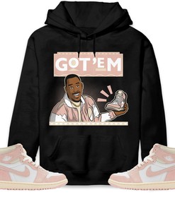 Jordan 1 OG Washed Pink Unisex Sweatshirt, Hoodie Got Em 90s TV Style, Shirt To Match Sneaker