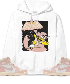 Jordan 1 OG Washed Pink Unisex Sweatshirt, Hoodie Shirts Bartman Simpson, Shirt To Match Sneaker