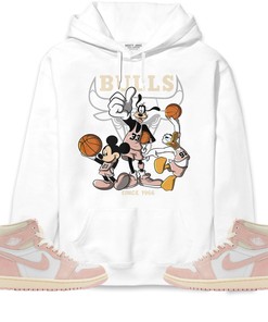 Jordan 1 OG Washed Pink Unisex Sweatshirt, Hoodie Shirts Disney Basketball, Shirt To Match Sneaker