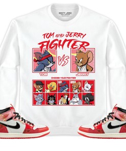 Jordan 1 Spiderman Across the Spider-Verse Unisex Shirt Cat And Mouse Fighter, Shirt To Match Sneaker