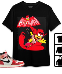 Jordan 1 Spiderman Across the Spider-Verse Unisex Shirt, Hoodie Sweatshirt Bartman Simpson, Shirt To Match Sneaker