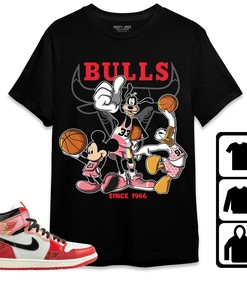 Jordan 1 Spiderman Across the Spider-Verse Unisex Shirt, Hoodie Sweatshirt Disney Basketball, Shirt To Match Sneaker