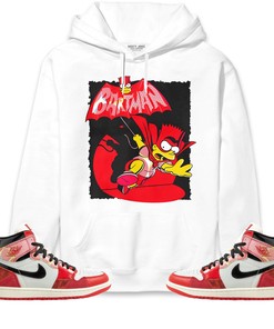 Jordan 1 Spiderman Across the Spider-Verse Unisex Sweatshirt, Hoodie Shirts Bartman Simpson, Shirt To Match Sneaker