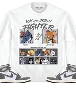 Jordan 1 Washed Heritage Unisex Shirt, Hoodie, Sweatshirt Cat And Mouse Fighter, Shirt To Match Sneaker