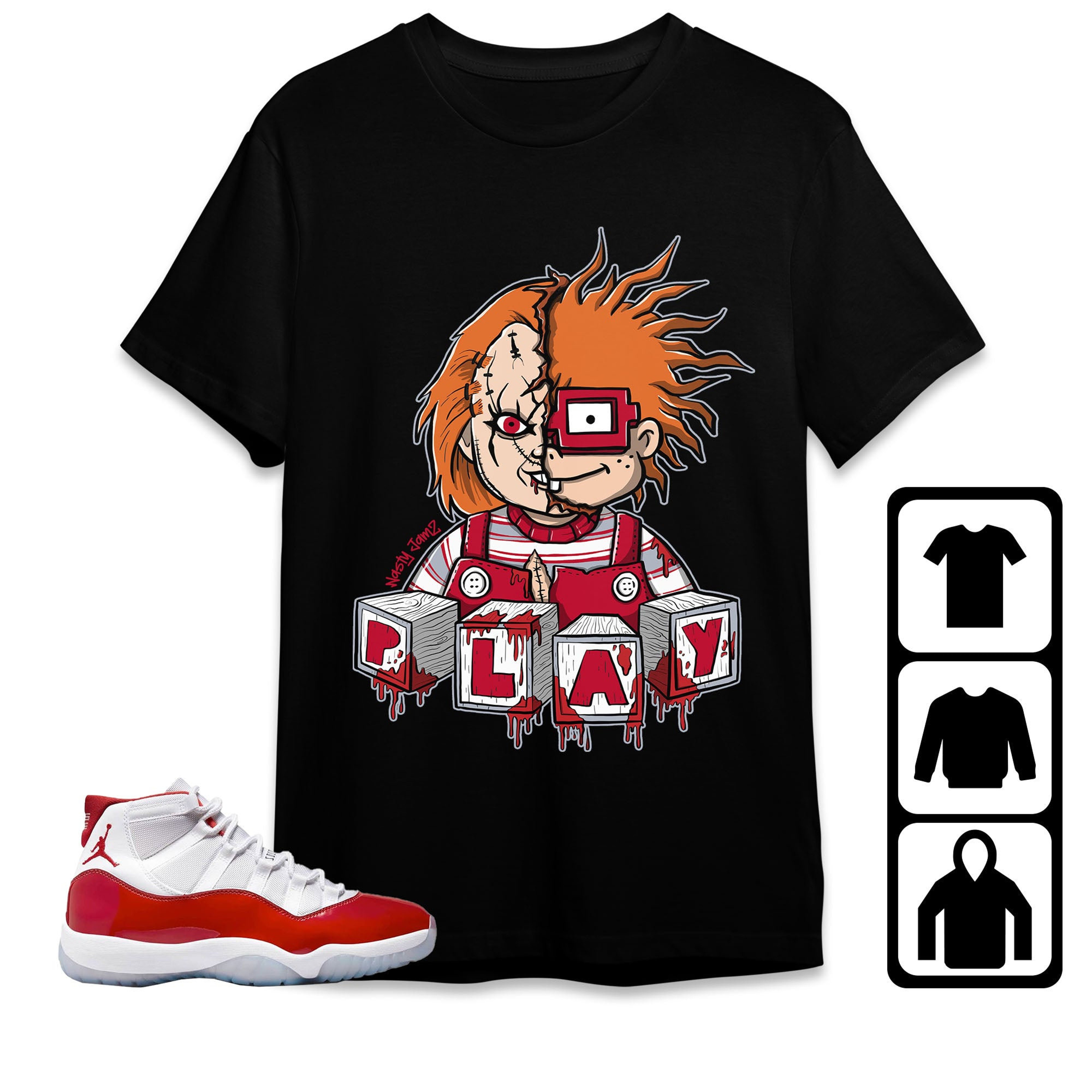 Jordan 11 Cherry Unisex Shirt Chucky, Shirt To Match Sneaker