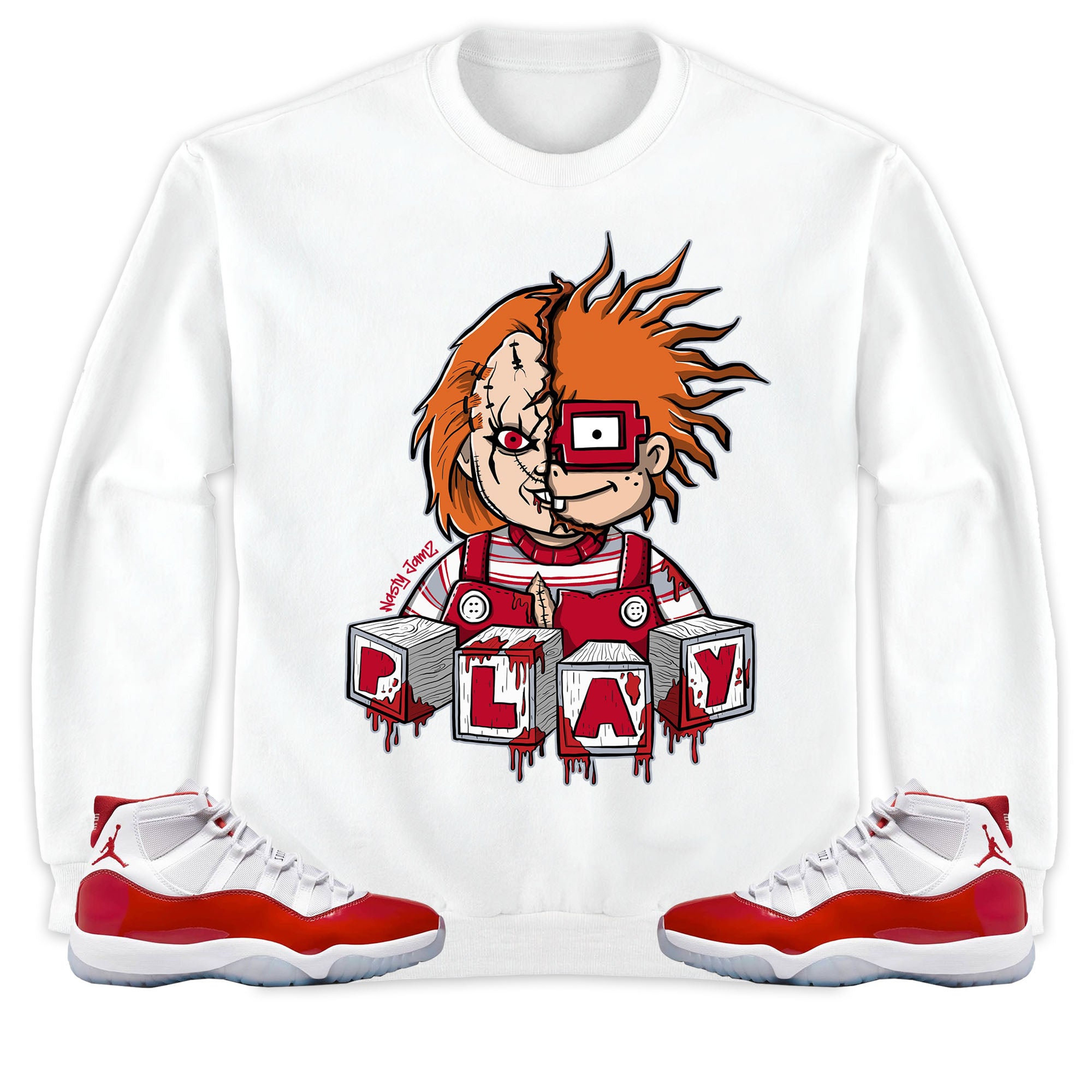 Jordan 11 Cherry Unisex Shirt Chucky, Shirt To Match Sneaker