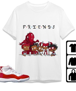 Jordan 11 Cherry Unisex Shirt Friends, Shirt To Match Sneaker