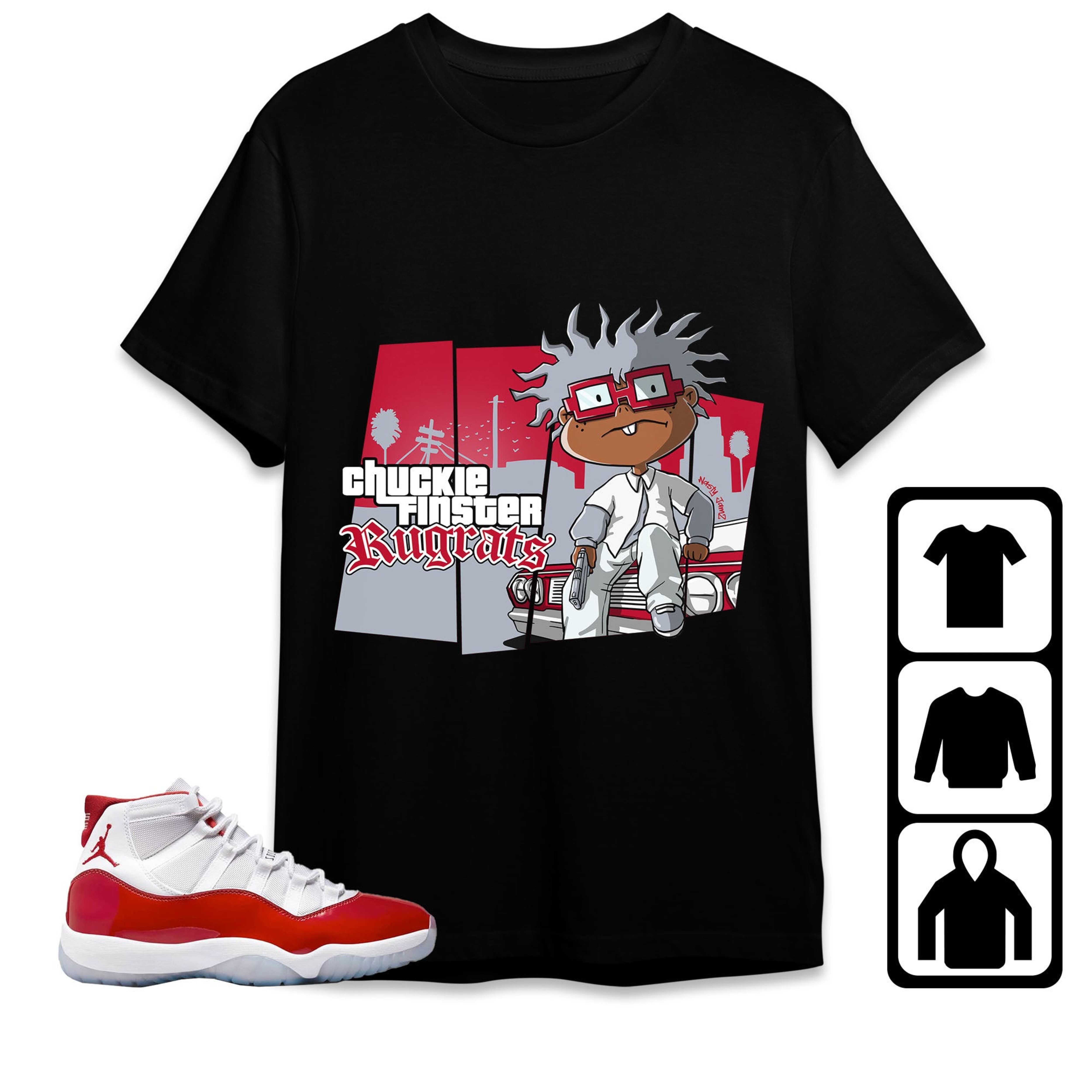 Jordan 11 Cherry Unisex Shirt GTA, Shirt To Match Sneaker
