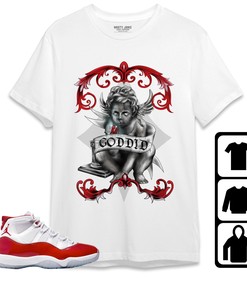 Jordan 11 Cherry Unisex Shirt God Did, Shirt To Match Sneaker