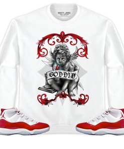 Jordan 11 Cherry Unisex Shirt God Did, Shirt To Match Sneaker