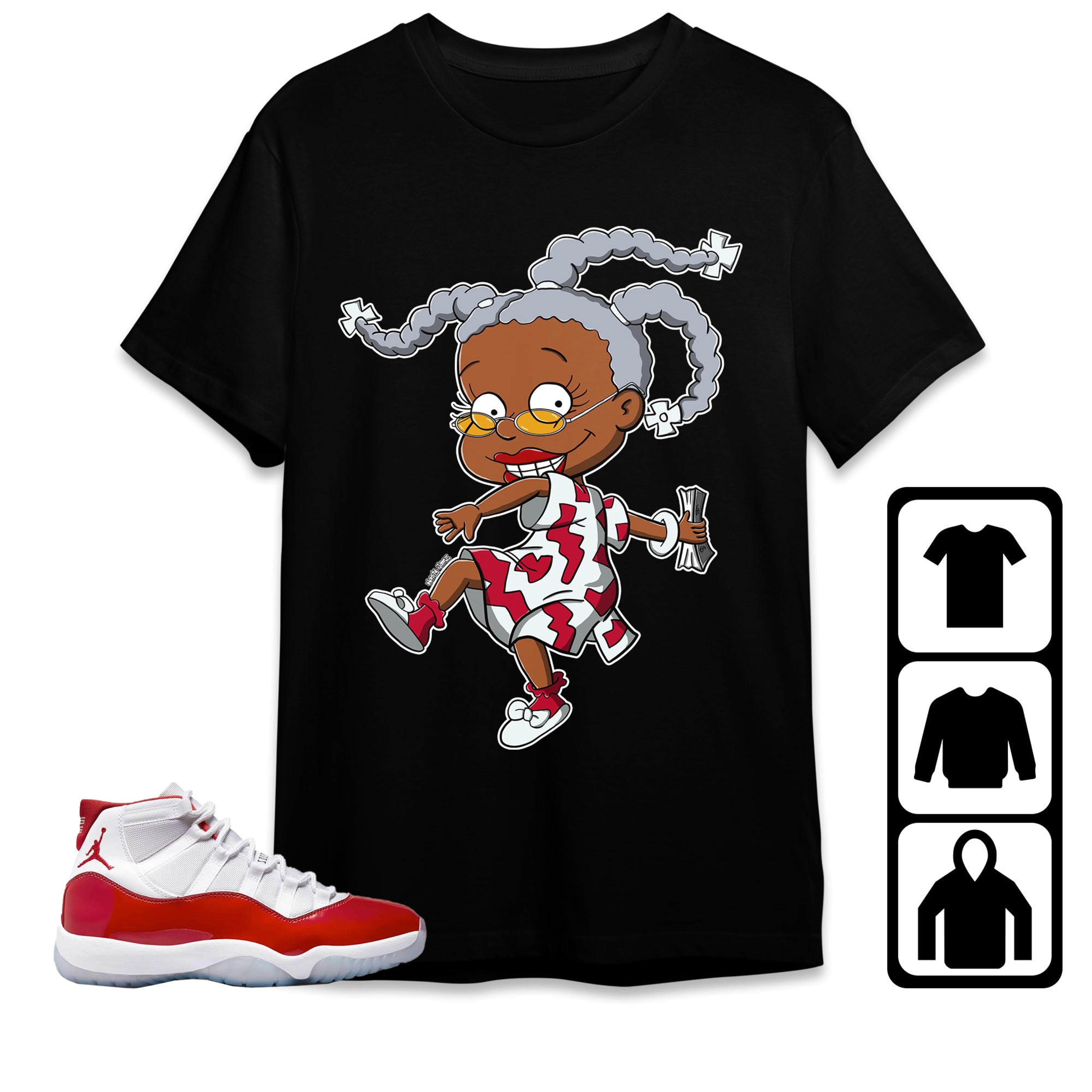 Jordan 11 Cherry Unisex Shirt Melanin, Shirt To Match Sneaker