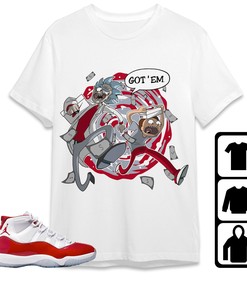 Jordan 11 Cherry Unisex Shirt Rick Got Em, Shirt To Match Sneaker