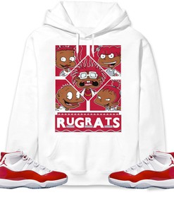 Jordan 11 Cherry Unisex Sweatshirt, Hoodie 90s TV Style, Shirt To Match Sneaker