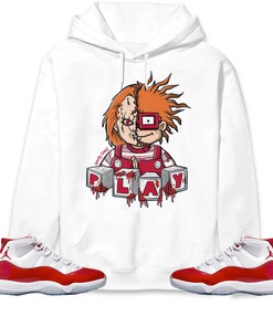 Jordan 11 Cherry Unisex Sweatshirt, Hoodie Chucky, Shirt To Match Sneaker